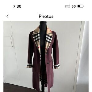 This is the burberry reversible wool/cashmere dorea coat.